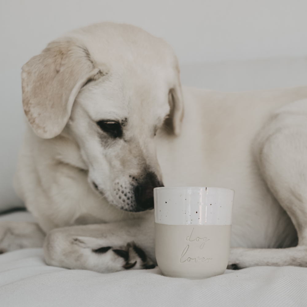 Limitierter Becher  Dog Lover Eulenschnitt für Kaffee oder Tee